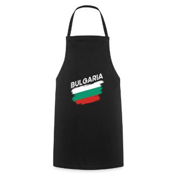 Bulgarie - Tablier de cuisine - noir - Devant - AI Model Male 185 dark (185cm)