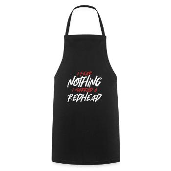 Nothing Fear Married Redhead Ginger Wife Red Hair - Cooking Apron - black - Front - AI Model Male 185 dark (185cm)