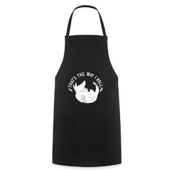 Cadeau de tatou Dicton drôle - Tablier de cuisine - noir - Devant - AI Model Male 185 dark (185cm)