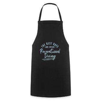 The Best Days Are Spent Recreational Diving - Cooking Apron - black - Front - AI Model Male 185 dark (185cm)