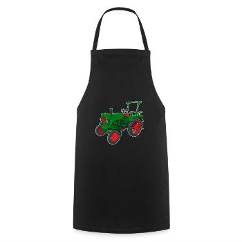 Steyr Traktor Steyr Austria /Farmer / Dorfkind - Cooking Apron - black - Front - AI Model Male 185 dark (185cm)