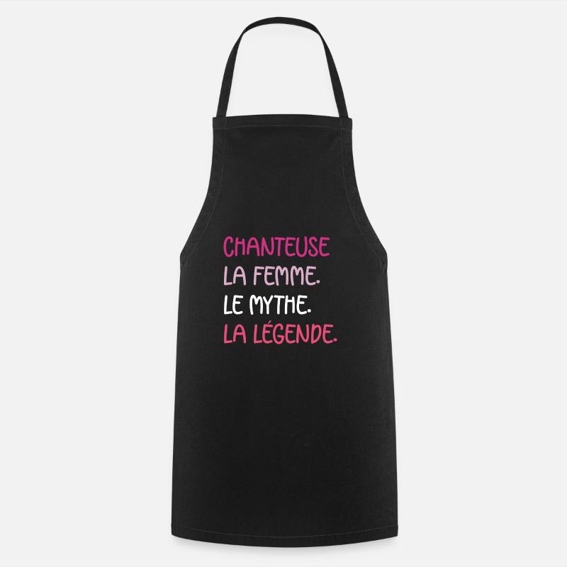 chanteuse - Tablier de cuisine - noir