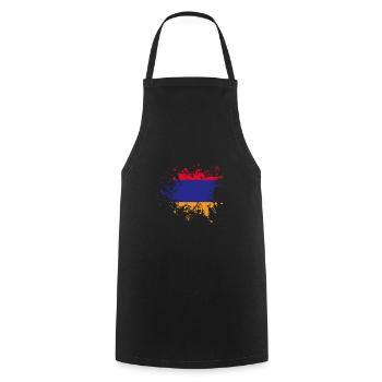 Armenische Flagge Armenien - Kochschürze - Schwarz - Vorne - AI Model Male 185 dark (185cm)