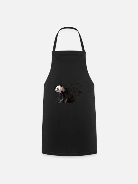 Panda - Kochschürze - Schwarz