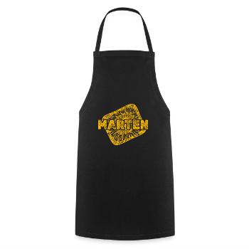 Stardust Marten - Cooking Apron - black - Front - AI Model Male 185 dark (185cm)