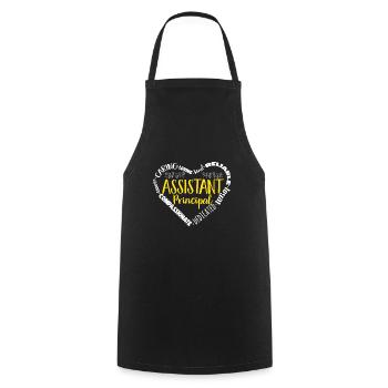 Deputy Principal - Cooking Apron - black - Front - AI Model Male 185 dark (185cm)