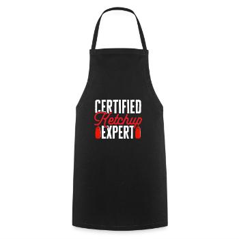 Ketchup Tomato ketchup - Cooking Apron - black - Front - AI Model Male 185 dark (185cm)