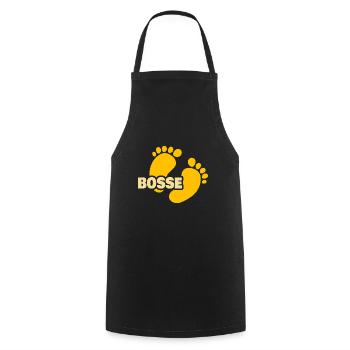 Patrons de naissance - Tablier de cuisine - noir - Devant - AI Model Male 185 dark (185cm)