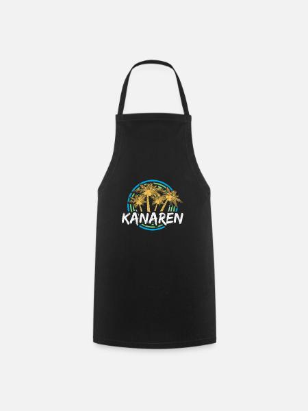 Kanaren als Urlaub - Kochschürze - Schwarz