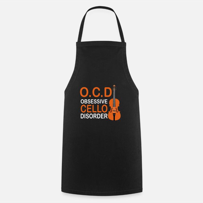 OCD Obsessive Cello Disorder - Kochschürze - Schwarz