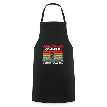 Malinois Belgian Shepherd Mechelaar Dog - Cooking Apron - black - Front - AI Model Male 185 dark (185cm)