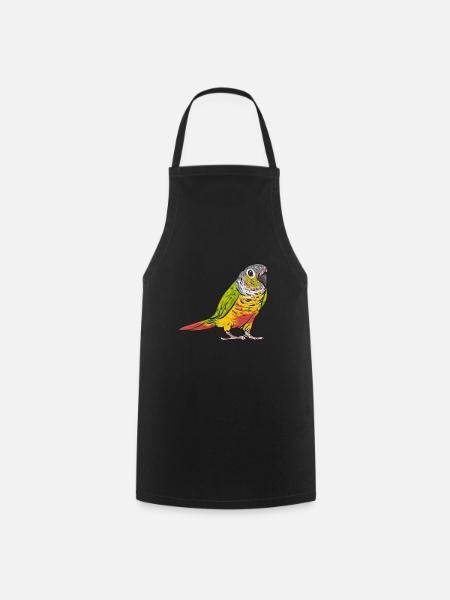 Molinasittich Papagei Vogel Sonnensittich - Kochschürze - Schwarz