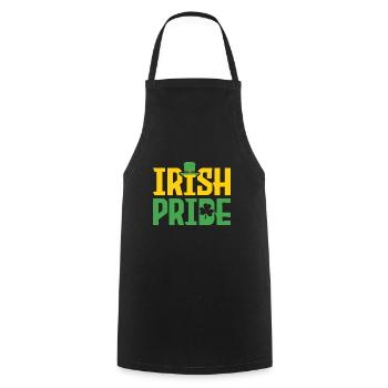 Irish Pride Celebrate Ireland St Patrick's Day - Cooking Apron - black - Front - AI Model Male 185 dark (185cm)