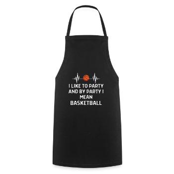 Basketball Spieler Basketballer Sprüche Geschenk - Kochschürze - Schwarz - Vorne - AI Model Male 185 dark (185cm)