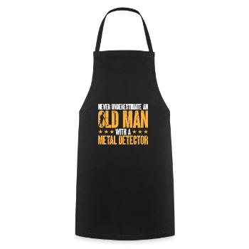 Détecteur de métaux Détection de métaux Chasse au trésor - Tablier de cuisine - noir - Devant - AI Model Male 185 dark (185cm)