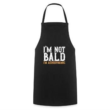 Bald Head Baldness Beard Bald Head - Cooking Apron - black - Front - AI Model Male 185 dark (185cm)