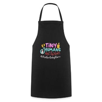 Nurse Baby Maternity Nurse - Cooking Apron - black - Front - AI Model Male 185 dark (185cm)