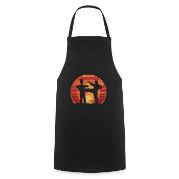 Wing Chun Kampfsport Geschenk - Kochschürze - Schwarz - Vorne - AI Model Male 185 dark (185cm)