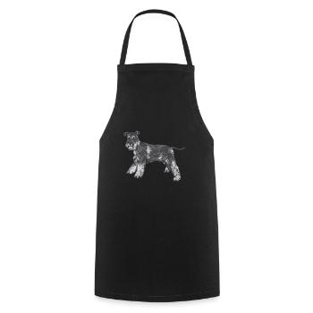 Schnauzer nain Chien Schnauzer - Tablier de cuisine - noir - Devant - AI Model Male 185 dark (185cm)