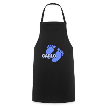 Birth Carlo - Cooking Apron - black - Front - AI Model Male 185 dark (185cm)