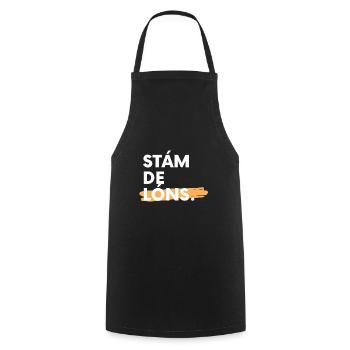 Stàm de Lòns - Kochschürze - Schwarz - Vorne - AI Model Male 185 dark (185cm)