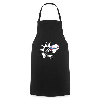 Rugby France Rugby Maillot Pour les Français Et - Tablier de cuisine - noir - Devant - AI Model Male 185 dark (185cm)