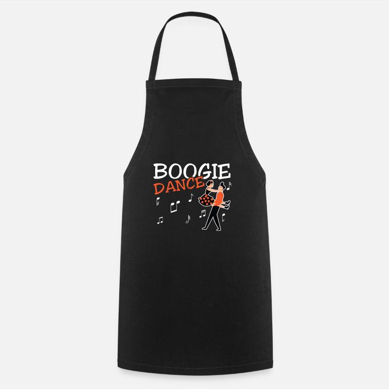 Boogie Woogie Dancer Dancing Decoupe Vintage - Tablier de cuisine - noir