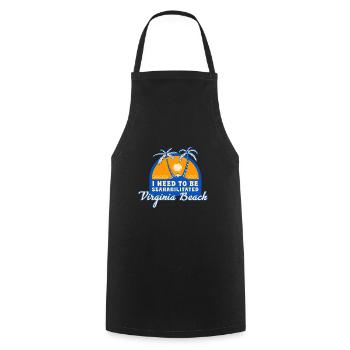 J’ai besoin d’être séahabilité Virginia Beach Summer - Tablier de cuisine - noir - Devant - AI Model Male 185 dark (185cm)