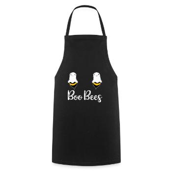 Halloween Ghost Ghost Ghost Spirit Boo Costume - Cooking Apron - black - Front - AI Model Male 185 dark (185cm)