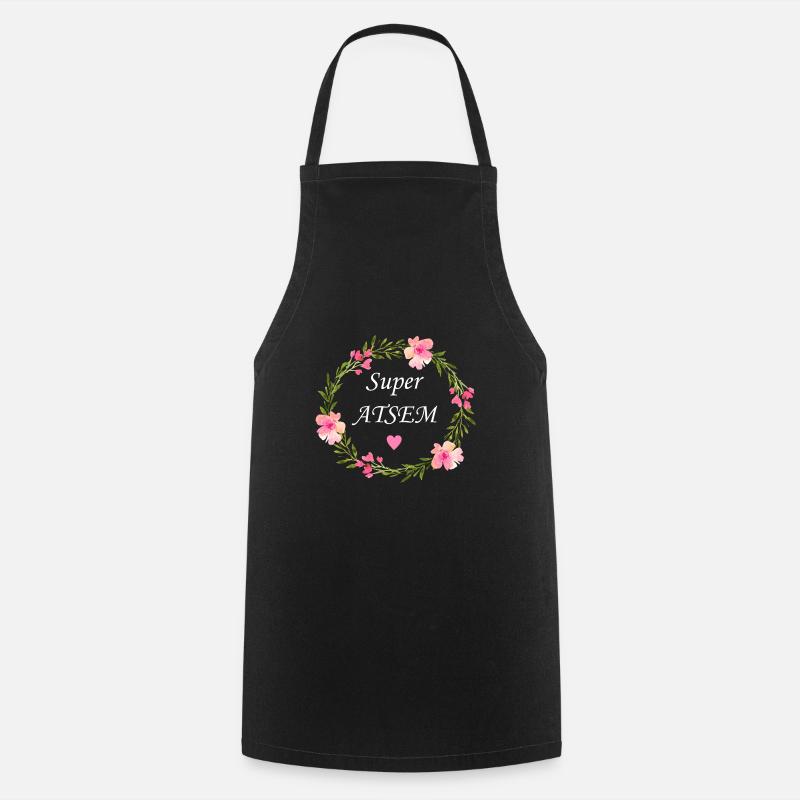 Super atsem - Tablier de cuisine - noir