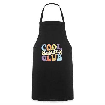 Cool Baking Club Baker Team Pastry Chef Squad - Kochschürze - Schwarz - Vorne - AI Model Male 185 dark (185cm)