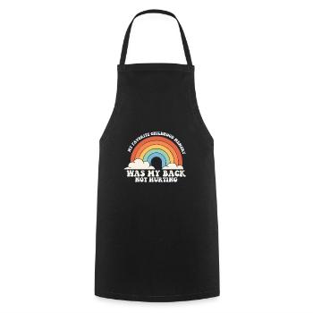 Funny Old People My Favorite Childhood Memory - Cooking Apron - black - Front - AI Model Male 185 dark (185cm)