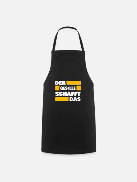 Geselle als Arbeit - Kochschürze - Schwarz