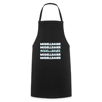 Gift for model builder - Cooking Apron - black - Front - AI Model Male 185 dark (185cm)