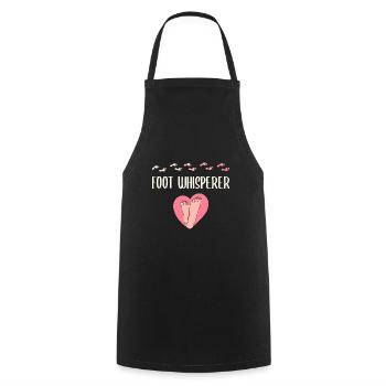 Pedicure Podiatrist | Food Whisperer - Cooking Apron - black - Front - AI Model Male 185 dark (185cm)