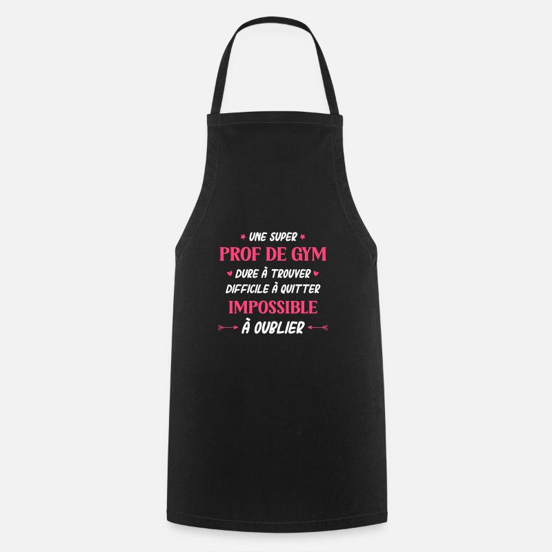 Super prof de gym - Tablier de cuisine - noir