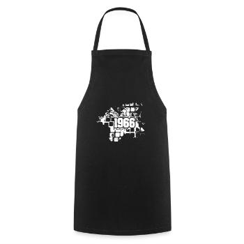 1966 - Cooking Apron - black - Front - AI Model Male 185 dark (185cm)