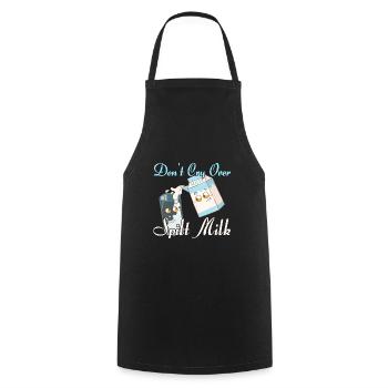 Milkman Buveur de lait - Tablier de cuisine - noir - Devant - AI Model Male 185 dark (185cm)