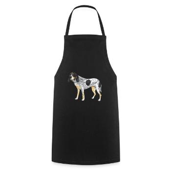 Bluetick Coonhound gift funny saying - Cooking Apron - black - Front - AI Model Male 185 dark (185cm)