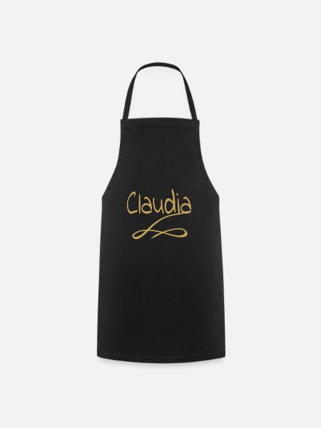 Vorname für claudia Mädchenname Gold - Kochschürze - Schwarz