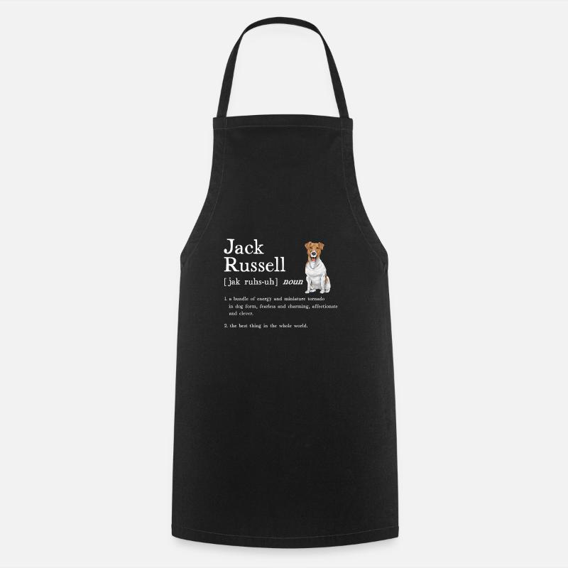 Jack Russell Terrier - Tablier de cuisine - noir