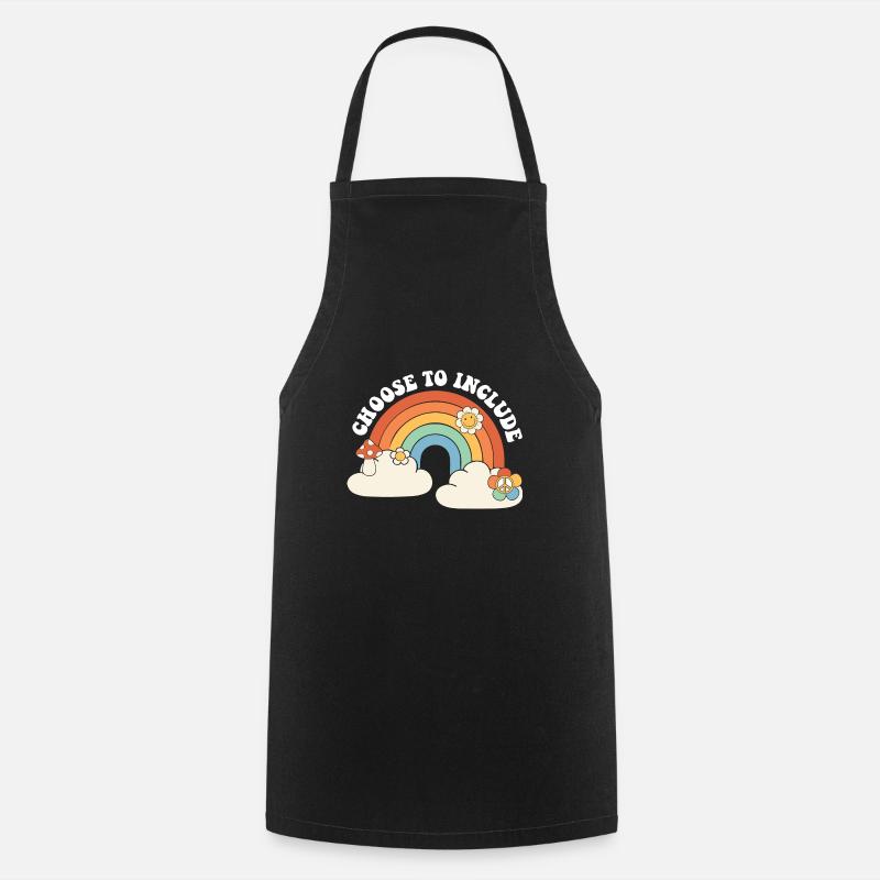 Sped Teacher Choose to Include Neurodiversity ABA - Cooking Apron - black