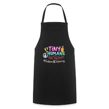 Nurse Baby Maternity Nurse - Cooking Apron - black - Front - AI Model Male 185 dark (185cm)