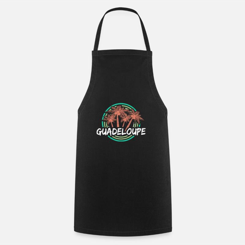 La Guadeloupe comme vacances - Tablier de cuisine - noir