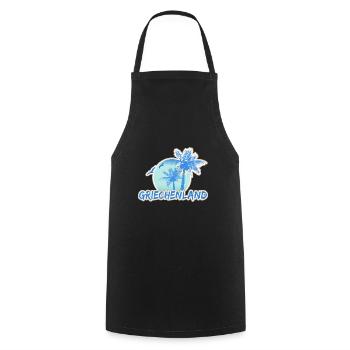 Holidays Greece - Cooking Apron - black - Front - AI Model Male 185 dark (185cm)