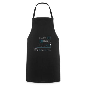 Oui, mes collègues l’ont acheté pour moi. - Tablier de cuisine - noir - Devant - AI Model Male 185 dark (185cm)
