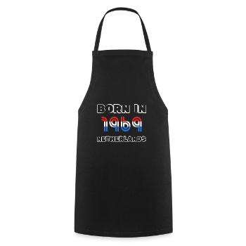 1969 - Cooking Apron - black - Front - AI Model Male 185 dark (185cm)