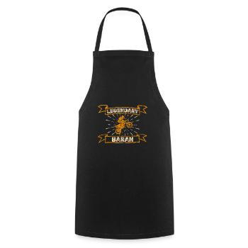Motocross Baran - Cooking Apron - black - Front - AI Model Male 185 dark (185cm)