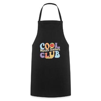 Cool Daycare Teachers Club Childcare Worker - Cooking Apron - black - Front - AI Model Male 185 dark (185cm)