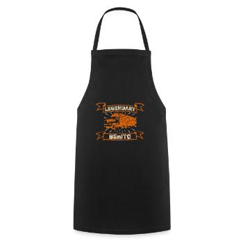 Trucker Benito - Cooking Apron - black - Front - AI Model Male 185 dark (185cm)